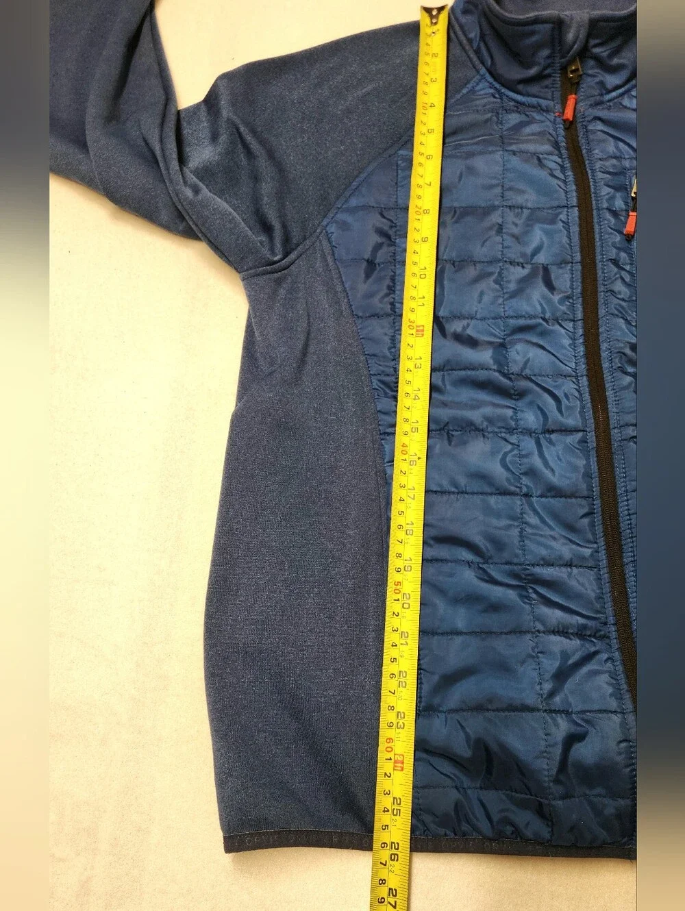 Orvis Men's M Blue Quilted Mixed Media Hybrid Jacket Trailhead Gorpcore Puffer